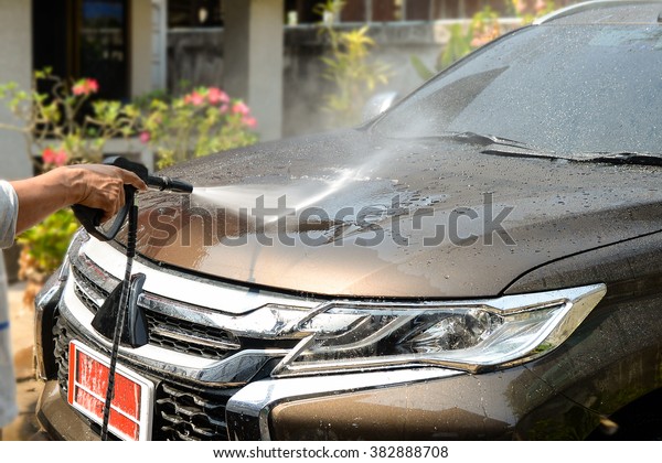 Car Wash with high\
pressure cleaner
