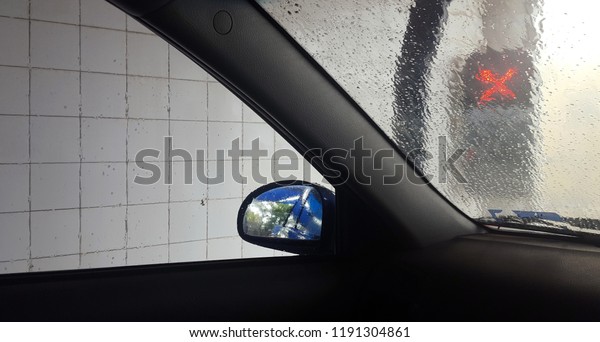 Car wash from car\
interior