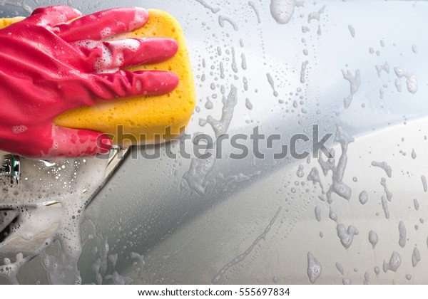 Car wash\
shampoo, car wash clean with a\
sponge