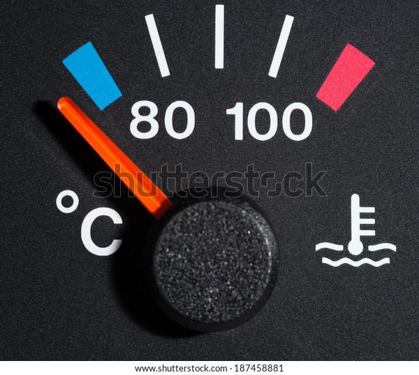 Car water temperature\
gauge