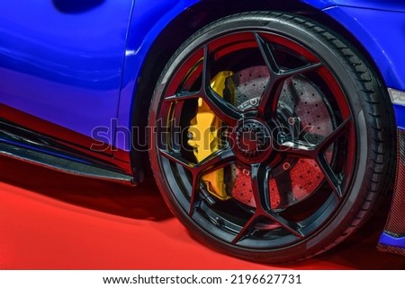 Car wheel and disc-brake ,super car