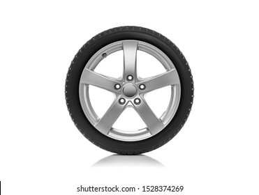 Car wheel is isolated on a white background. - Powered by Shutterstock