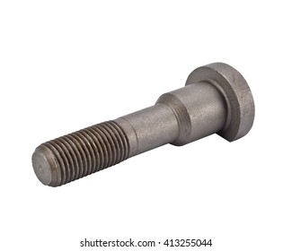 car wheel screw bolts isolated white