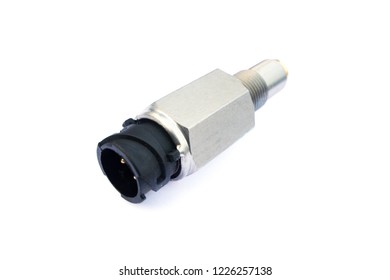 Car Wheel Speed Sensor Isolated On While Background