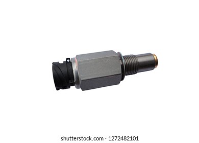 Car Wheel Speed Sensor Isolated On While Background