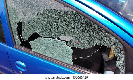 Car Window Smashed By Thief