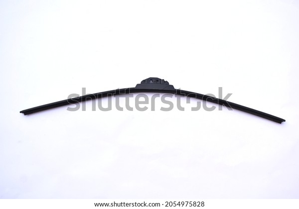 Car wiper blade on a
white background.