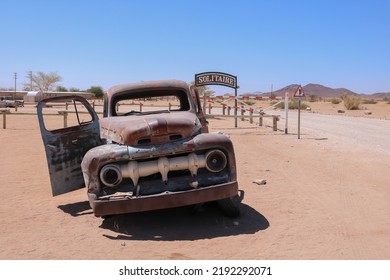 Car Wreck In Solitaire, Namibia