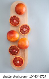 Cara Cara Navel Oranges On A Cutting Board