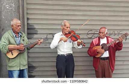 Caracas, Capital District / Venezuela - 02 02 2018: Street Musicians In Caracas