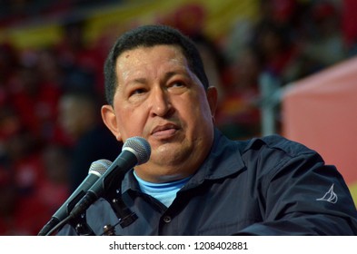 Caracas, Venezuela, October 2012: Last Campaign For President Hugo Chavez