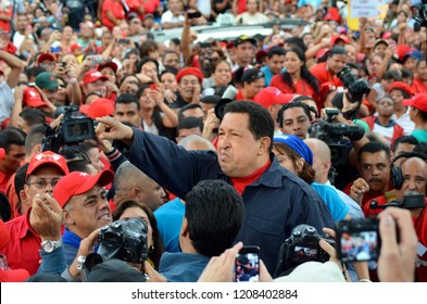 Caracas, Venezuela, October 2012: Last Campaign For President Hugo Chavez