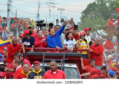 Caracas, Venezuela, October 2012: Last Campaign For President Hugo Chavez