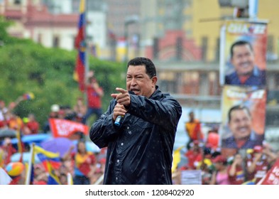 Caracas, Venezuela, October 2012: Last Campaign For President Hugo Chavez