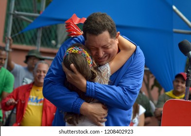 Caracas, Venezuela, October 2012: Last Campaign For President Hugo Chavez