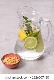 Carafe With Water Lemon And Mint