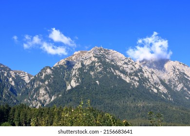 The Caraiman Peak with The Heroes Cross in the Bucegi Mountain
