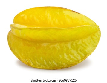 Carambola Starfruit Path Isolated On White