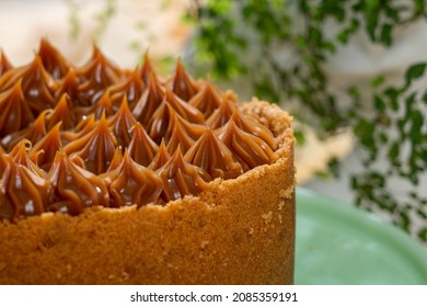 Caramel Cheese Cake Close Up