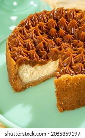 Caramel Cheese Cake Close Up