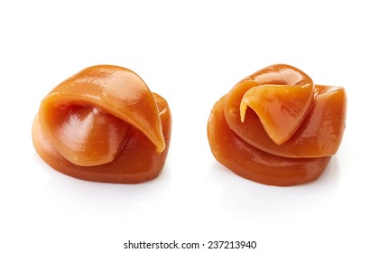 Caramel Cream Isolated On A White Background