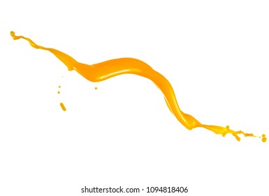 Caramel Sauce Wave Splash