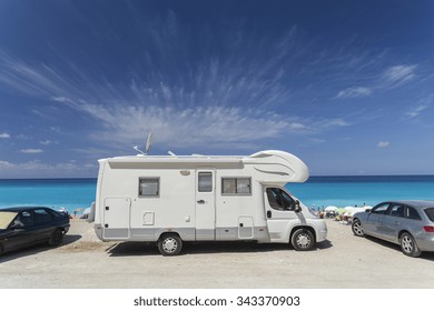 Caravan Sea, Beach, Summer Holidays - Travel In Europe