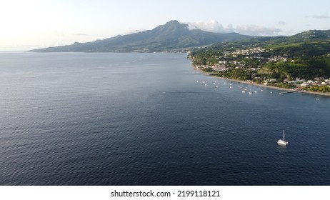 Carbet Beach With Mount Pelée In The Background