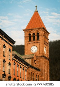 Carbon County Courthouse clock tower, Jim Thorpe, Pennsylvania