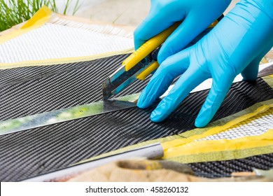 Carbon Fiber Composite Material Background