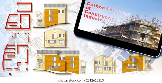 Carbon Footprint In The Construction Industry -Construction Site Concept Collection