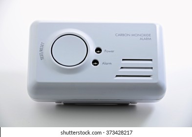 Carbon monoxide alarm on white  background.

 - Shutterstock ID 373428217
