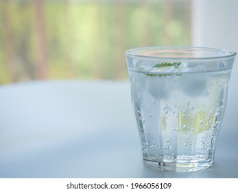 Carbonated Water In A Glass