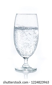 Carbonated Water On White Background