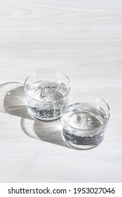 Carbonated Water Poured Into A Glass