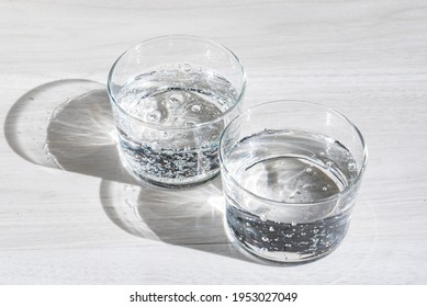 Carbonated Water Poured Into A Glass