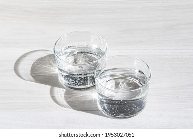 Carbonated Water Poured Into A Glass