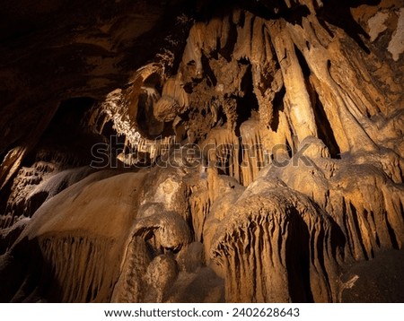The Carbonnieres Cave, located near the towns of Lacave, Rocamadour, and Padirac in France