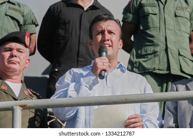 Carcasa (Venezuela) January 30, 2010 The Federal Court Of Manhattan Filed Charges Against Former Vice President Of Venezuela Tareck El Aissami (c), For Violating Sanctions Imposed Against Him.