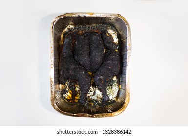 Carcinogenic Food. Burnt Chicken.