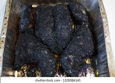 Carcinogenic Food. Burnt Chicken.