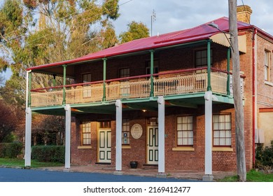 Carcoar, New South Wales, Australia. May 30, 2022. An Historic Old Bed And Breakfast Building In The Village Of Carcoar