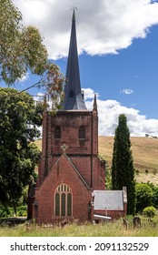 Carcoar, NSW Australia - December 12 2021: St Paul's Church in the historical village of Carcoar was transformed into a a non-denominational community facility in 2021 from being an Anglican church.