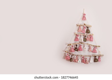 
card as an advent calendar with gifts in the shape of a Christmas tree, Christmass post card - Powered by Shutterstock