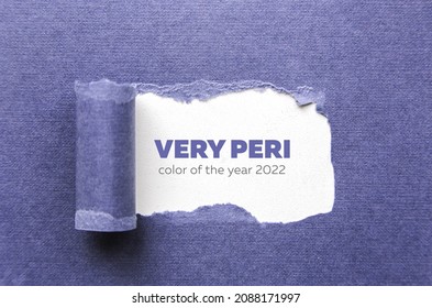 Card With Color Very Peri On White Background