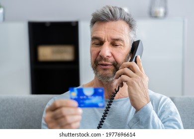Card Credit Phone Fraud And Older Man Scam