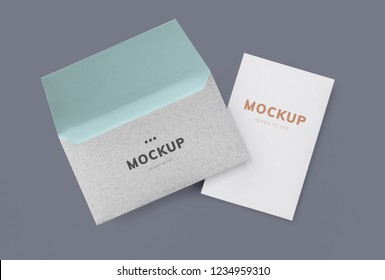 Card And Envelope Mockup