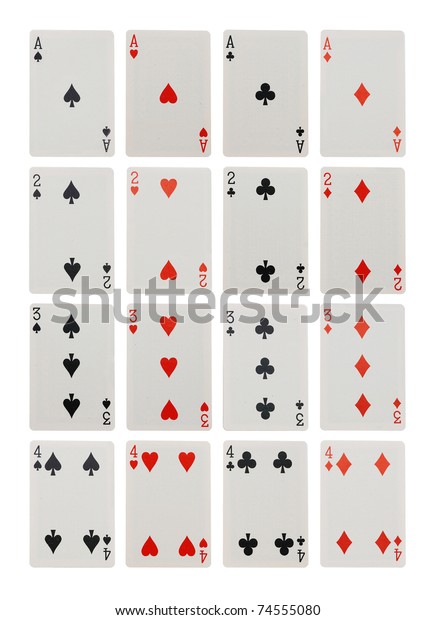card game isolated on\
white background