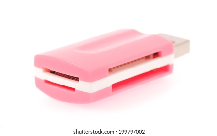 card reader isolated on white background