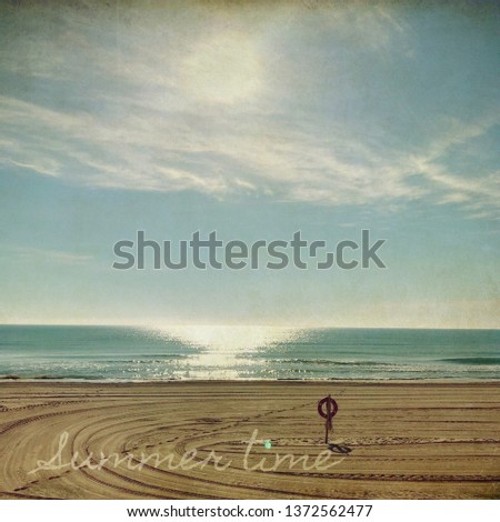 Image, Stock Photo beach sculptures